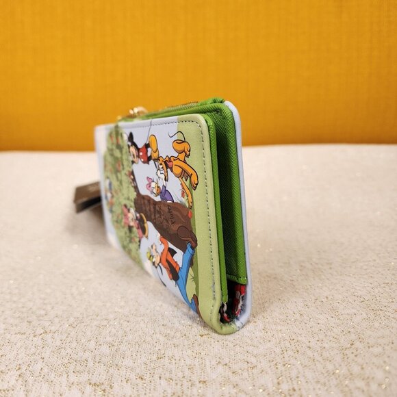 Loungefly Disney Mickey Mouse & Friends Apple Picking Tree Autumn Flap Wallet - Picture 6 of 12